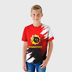 Футболка детская Serious Sam blood game, цвет: 3D-принт — фото 2