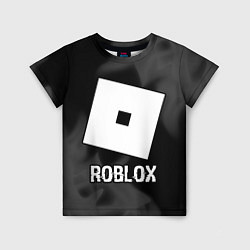 Детская футболка Roblox glitch на темном фоне