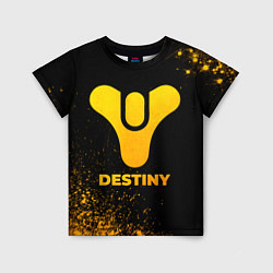 Детская футболка Destiny - gold gradient