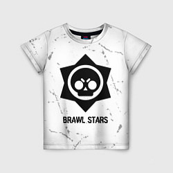 Детская футболка Brawl Stars glitch на светлом фоне