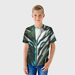 Футболка детская Броня адская и райская синяя, цвет: 3D-принт — фото 2