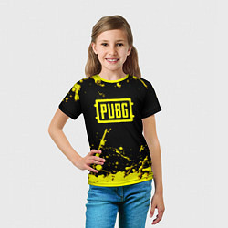 Футболка детская PUBG online yellow, цвет: 3D-принт — фото 2