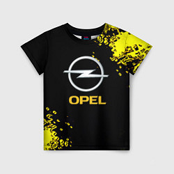 Детская футболка Opel желтые краски