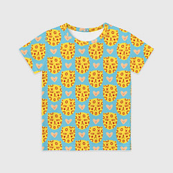 Футболка детская Каракули леопарда, цвет: 3D-принт