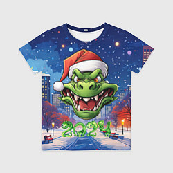 Футболка детская Милый зеленый дракончик, цвет: 3D-принт