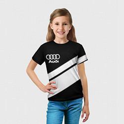 Футболка детская Audi sport line, цвет: 3D-принт — фото 2
