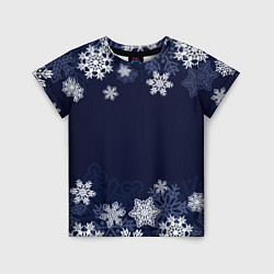 Детская футболка Воздушные снежинки
