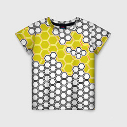 Детская футболка Жёлтая энерго-броня из шестиугольников