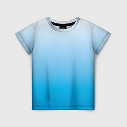 Детская футболка Небесный голубой градиент