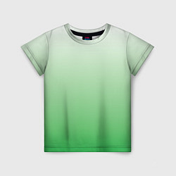 Детская футболка Лесной сон 3d зеленый градиент