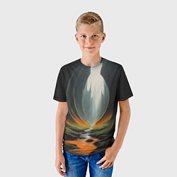 Футболка детская Природа на загадочной планете, цвет: 3D-принт — фото 2