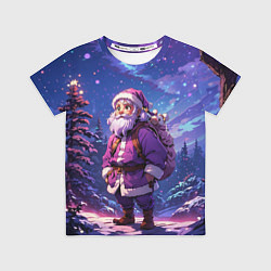 Футболка детская Cartoon Santa, цвет: 3D-принт