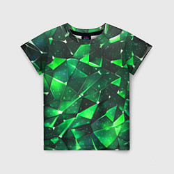 Детская футболка Зелёное разбитое стекло