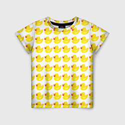 Детская футболка Семейка желтых резиновых уточек