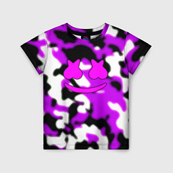 Детская футболка Marshmello camo