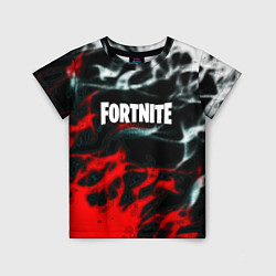Детская футболка Fortnite flame abstract