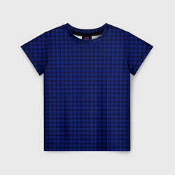 Детская футболка Паттерн объёмные квадраты тёмно-синий