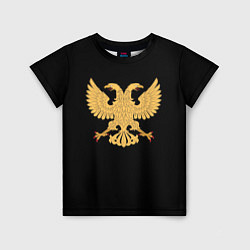 Футболка детская Двуглавый орёл символика России, цвет: 3D-принт