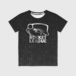 Футболка детская Rocket League - metal logo, цвет: 3D-принт