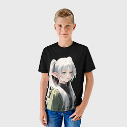 Футболка детская Фриерен оглядывается, цвет: 3D-принт — фото 2