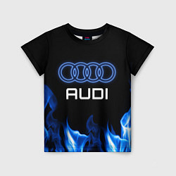 Детская футболка Audi neon art