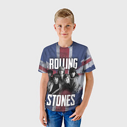 Футболка детская Rolling Stones - Great britain, цвет: 3D-принт — фото 2