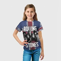 Футболка детская Rolling Stones - Great britain, цвет: 3D-принт — фото 2