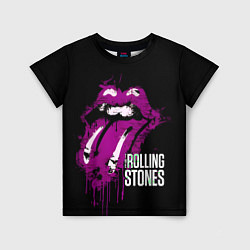 Футболка детская The Rolling Stones - lips, цвет: 3D-принт