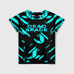 Детская футболка Dead space айзек стиль неоновая броня