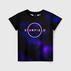 Детская футболка Starfield тёмное небо из игры