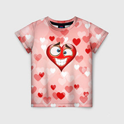 Детская футболка Влюбленный взляд сердца