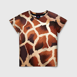 Детская футболка Пятнистый мех жирафа