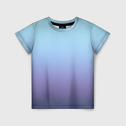 Детская футболка Градиент фиолетово голубой