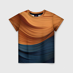 Детская футболка Оранжевая и синяя абстракция