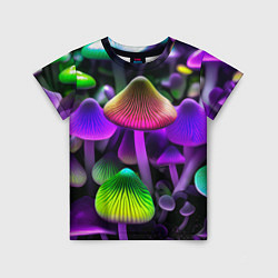 Детская футболка Люминесцентные грибы