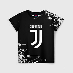 Футболка детская Juventus краски белые, цвет: 3D-принт