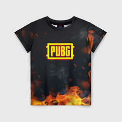 Детская футболка Pubg fire abstraction