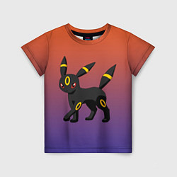 Детская футболка Умбреон покемон-кот