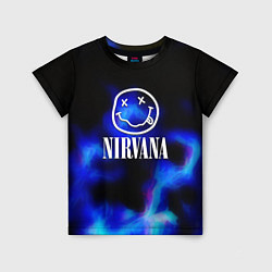 Детская футболка Nirvana flame ghost steel