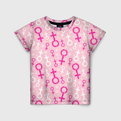 Детская футболка Гендерный женский знак венеры