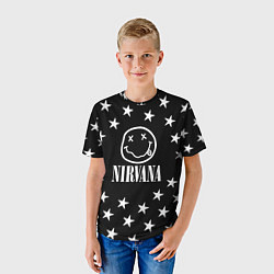 Футболка детская Nirvana stars steel, цвет: 3D-принт — фото 2