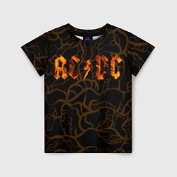 Детская футболка Acdc back абстракция