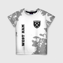 Детская футболка West Ham sport на светлом фоне вертикально