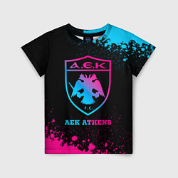 Детская футболка AEK Athens - neon gradient
