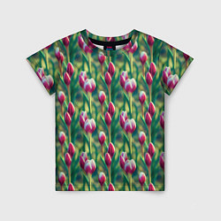 Детская футболка Весенние цветы на поляне