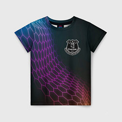 Детская футболка Everton футбольная сетка