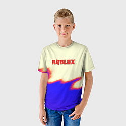 Футболка детская Roblox краски текстура game, цвет: 3D-принт — фото 2