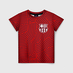 Детская футболка Barcelona отпечатки