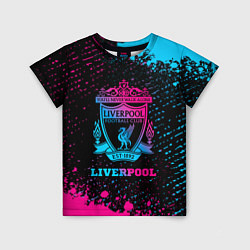 Детская футболка Liverpool - neon gradient