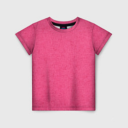 Детская футболка Текстура однотонный розовый Барби
